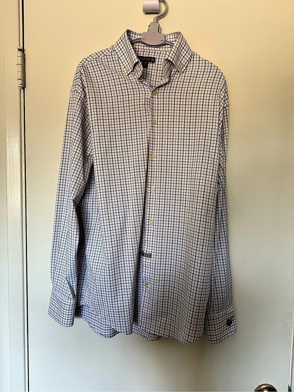 Peter Millar Summer Comfort Performance Plaid Sport Shirt Cherry Hills